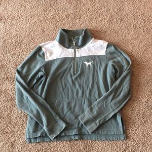 Green and white pink hoodie